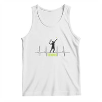Tennis Lover Heartbeat Tank Top Sports Player Gift - Wonder Print Shop