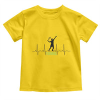 Tennis Lover Heartbeat Toddler T Shirt Sports Player Gift - Wonder Print Shop