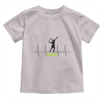 Tennis Lover Heartbeat Toddler T Shirt Sports Player Gift - Wonder Print Shop