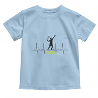 Tennis Lover Heartbeat Toddler T Shirt Sports Player Gift - Wonder Print Shop