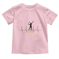 Tennis Lover Heartbeat Toddler T Shirt Sports Player Gift - Wonder Print Shop
