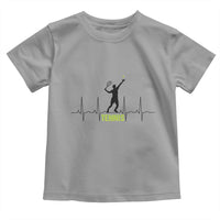 Tennis Lover Heartbeat Toddler T Shirt Sports Player Gift - Wonder Print Shop