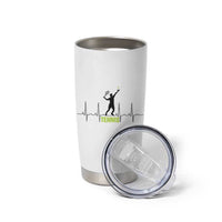 Tennis Lover Heartbeat Tumbler Cup Sports Player Gift - Wonder Print Shop