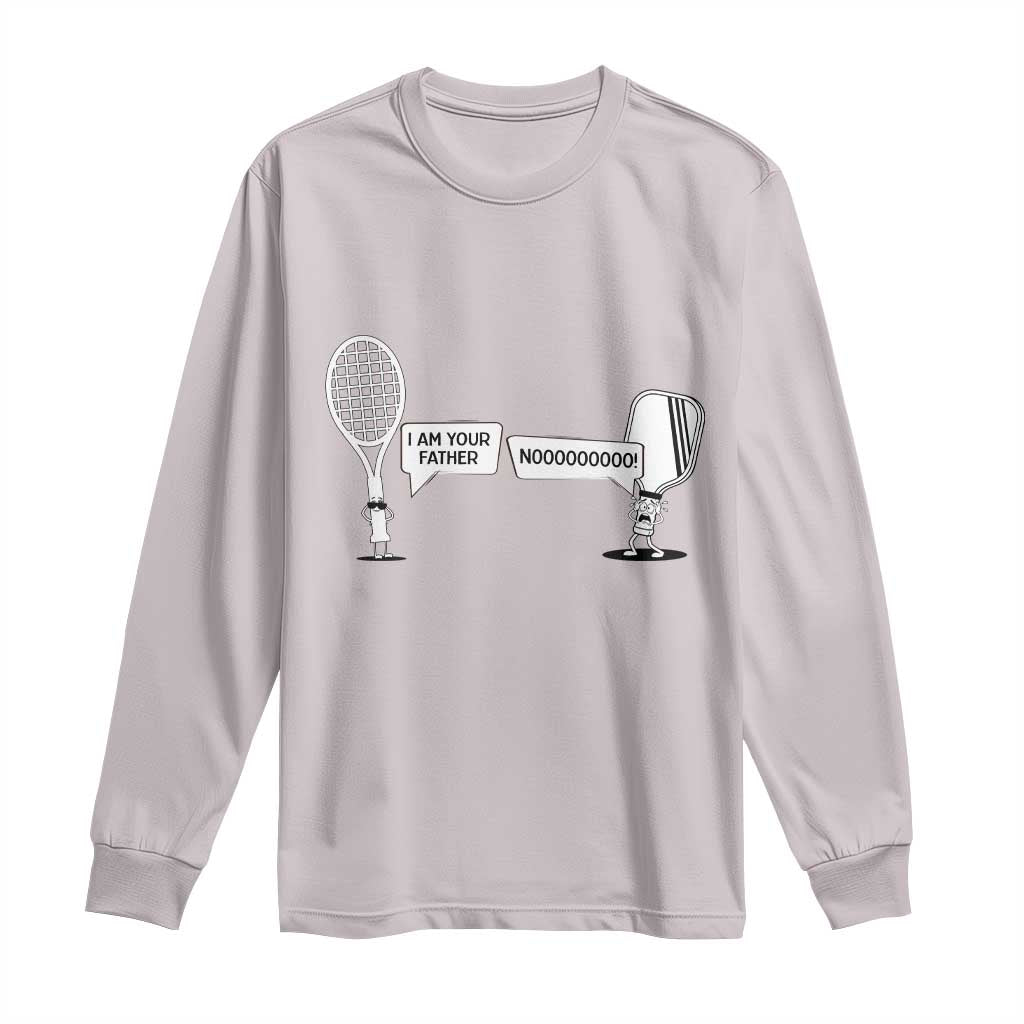 Funny Pickleball Tennis Racket Long Sleeve Shirt I Am Your Pickle Father - Wonder Print Shop