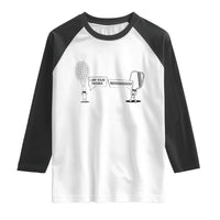 Funny Pickleball Tennis Racket Raglan Shirt I Am Your Pickle Father - Wonder Print Shop