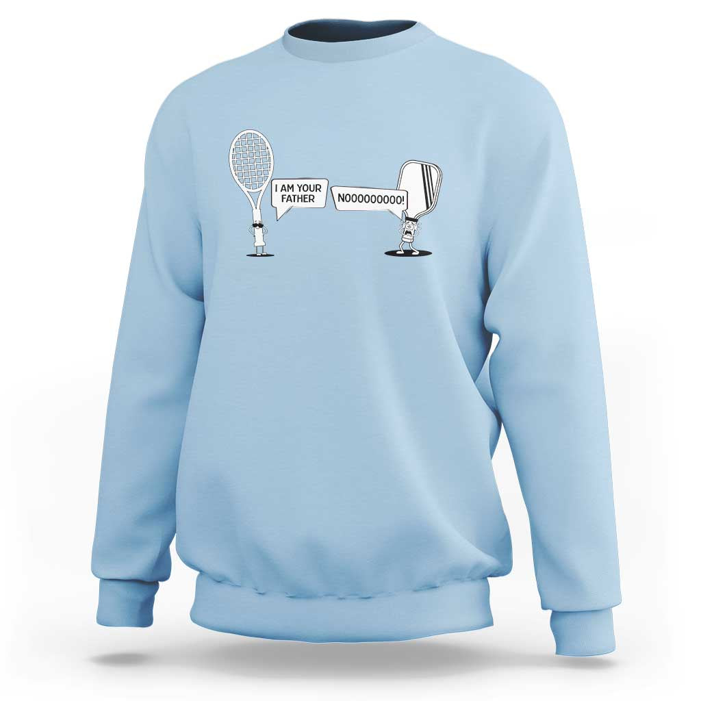 Funny Pickleball Tennis Racket Sweatshirt I Am Your Pickle Father - Wonder Print Shop