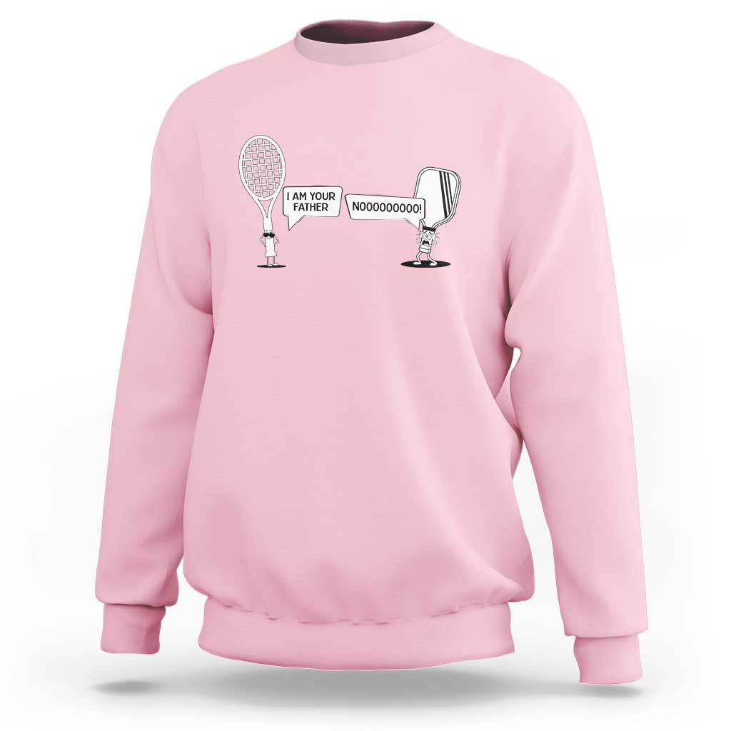 Funny Pickleball Tennis Racket Sweatshirt I Am Your Pickle Father - Wonder Print Shop