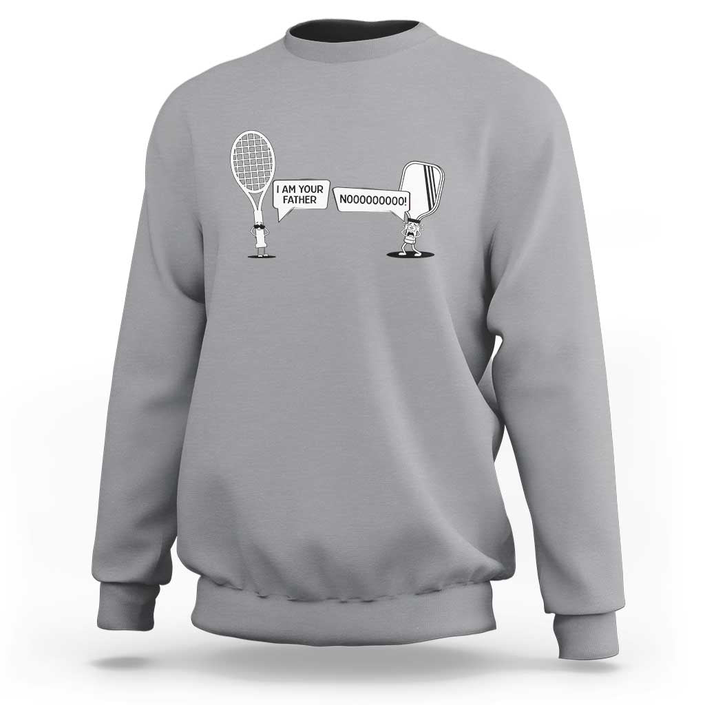 Funny Pickleball Tennis Racket Sweatshirt I Am Your Pickle Father - Wonder Print Shop