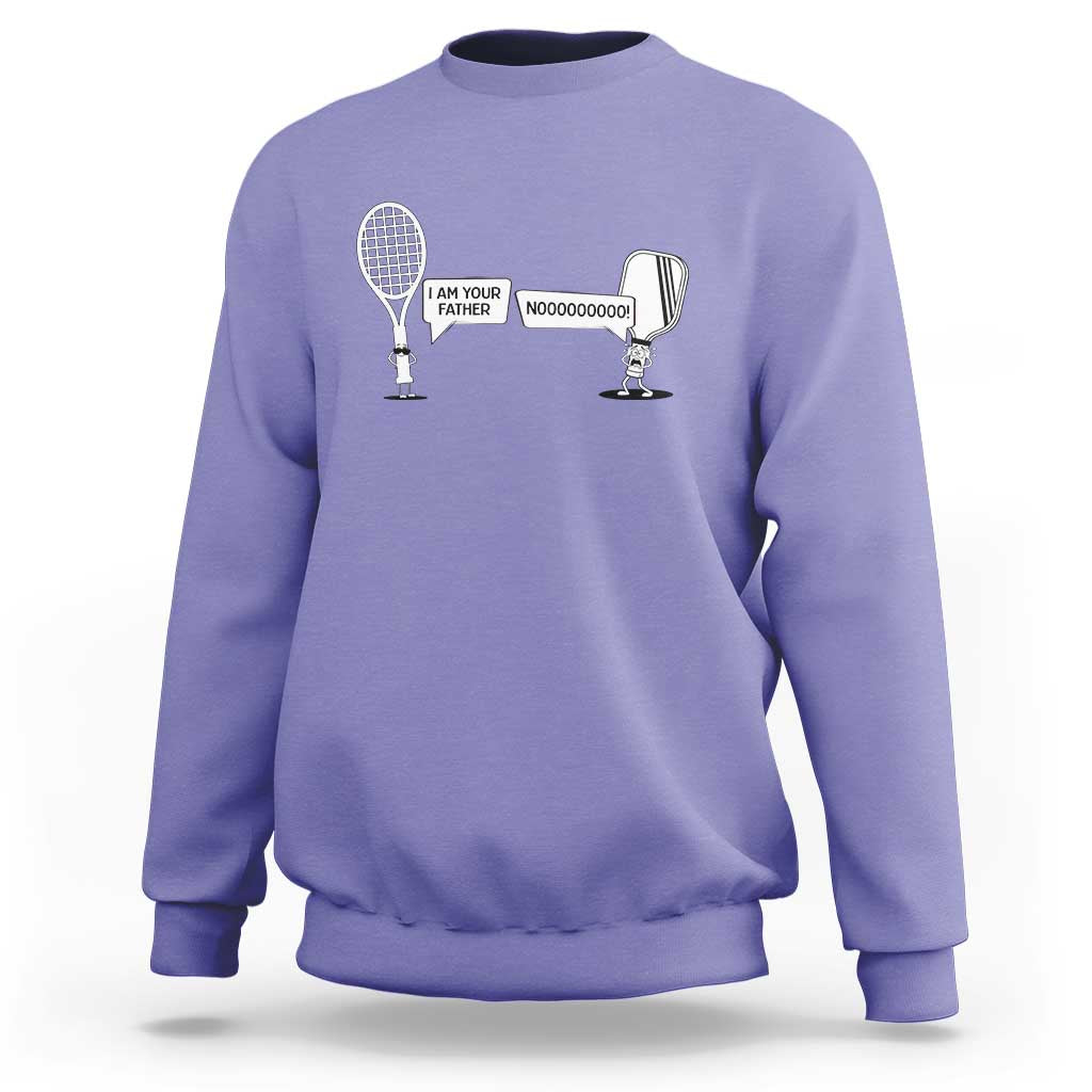 Funny Pickleball Tennis Racket Sweatshirt I Am Your Pickle Father - Wonder Print Shop