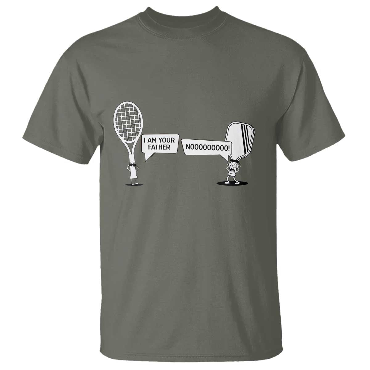 Funny Pickleball Tennis Racket T Shirt I Am Your Pickle Father - Wonder Print Shop