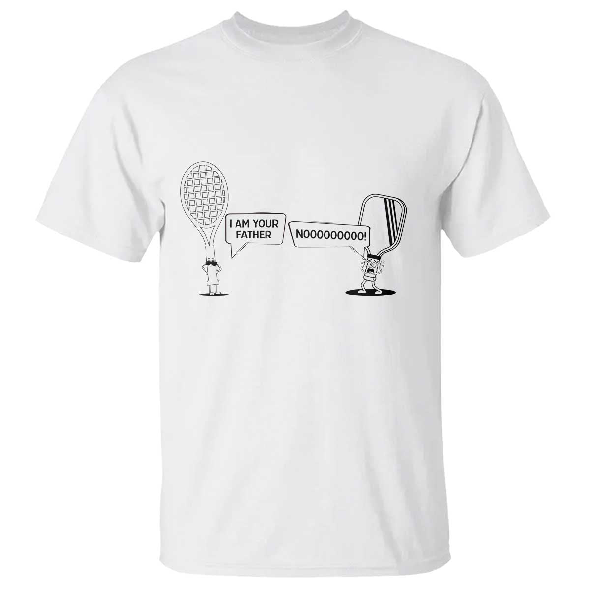 Funny Pickleball Tennis Racket T Shirt I Am Your Pickle Father - Wonder Print Shop