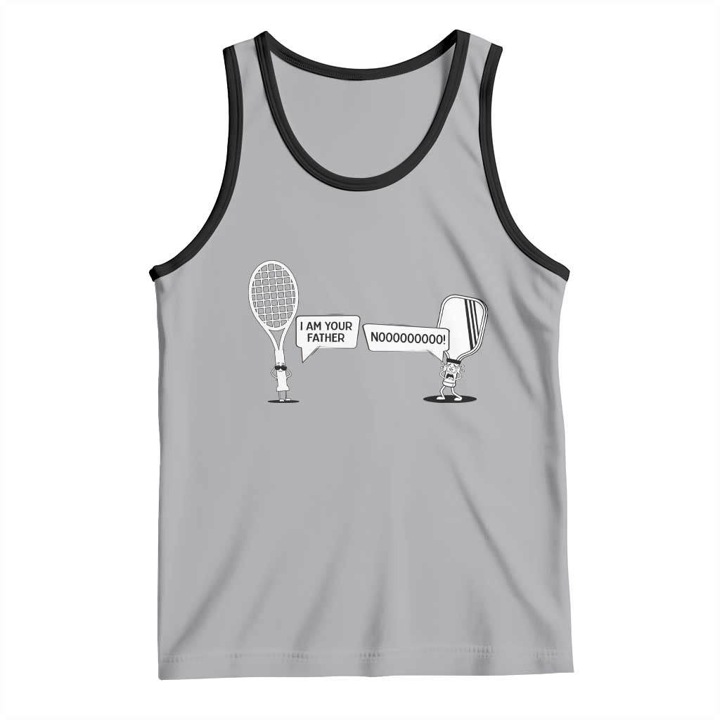 Funny Pickleball Tennis Racket Tank Top I Am Your Pickle Father - Wonder Print Shop