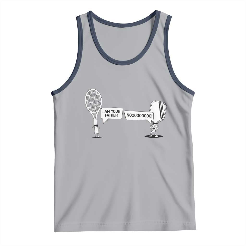 Funny Pickleball Tennis Racket Tank Top I Am Your Pickle Father - Wonder Print Shop