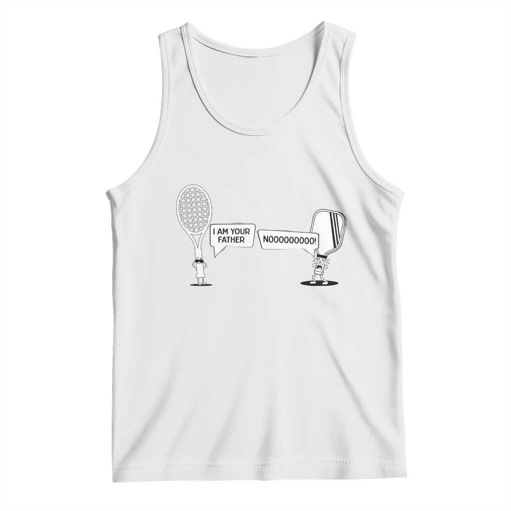 Funny Pickleball Tennis Racket Tank Top I Am Your Pickle Father - Wonder Print Shop