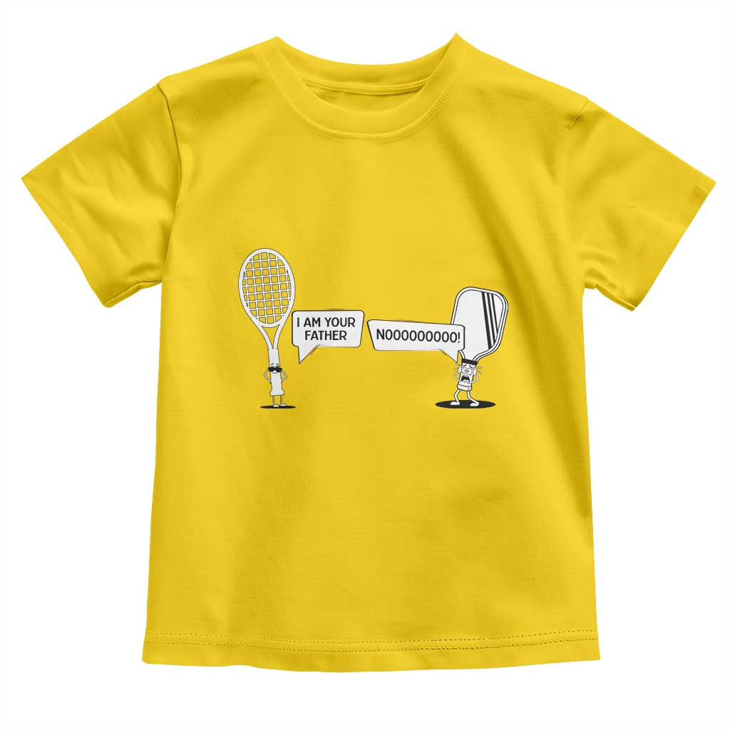 Funny Pickleball Tennis Racket Toddler T Shirt I Am Your Pickle Father - Wonder Print Shop