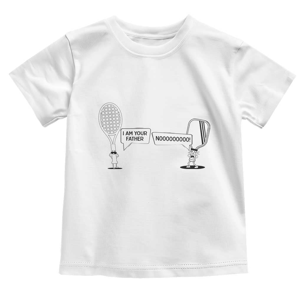 Funny Pickleball Tennis Racket Toddler T Shirt I Am Your Pickle Father - Wonder Print Shop