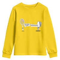 Funny Pickleball Tennis Racket Youth Sweatshirt I Am Your Pickle Father - Wonder Print Shop