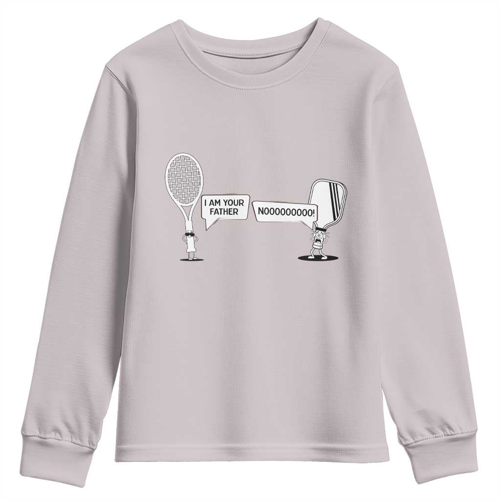 Funny Pickleball Tennis Racket Youth Sweatshirt I Am Your Pickle Father - Wonder Print Shop
