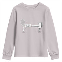 Funny Pickleball Tennis Racket Youth Sweatshirt I Am Your Pickle Father - Wonder Print Shop