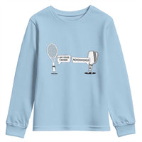 Funny Pickleball Tennis Racket Youth Sweatshirt I Am Your Pickle Father - Wonder Print Shop