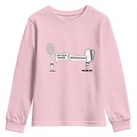 Funny Pickleball Tennis Racket Youth Sweatshirt I Am Your Pickle Father - Wonder Print Shop