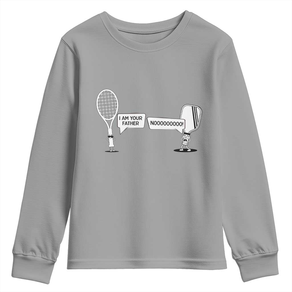 Funny Pickleball Tennis Racket Youth Sweatshirt I Am Your Pickle Father - Wonder Print Shop