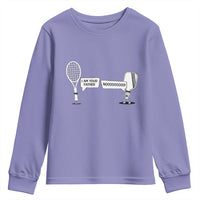Funny Pickleball Tennis Racket Youth Sweatshirt I Am Your Pickle Father - Wonder Print Shop