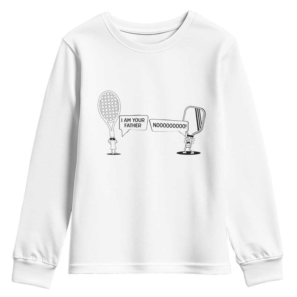 Funny Pickleball Tennis Racket Youth Sweatshirt I Am Your Pickle Father - Wonder Print Shop
