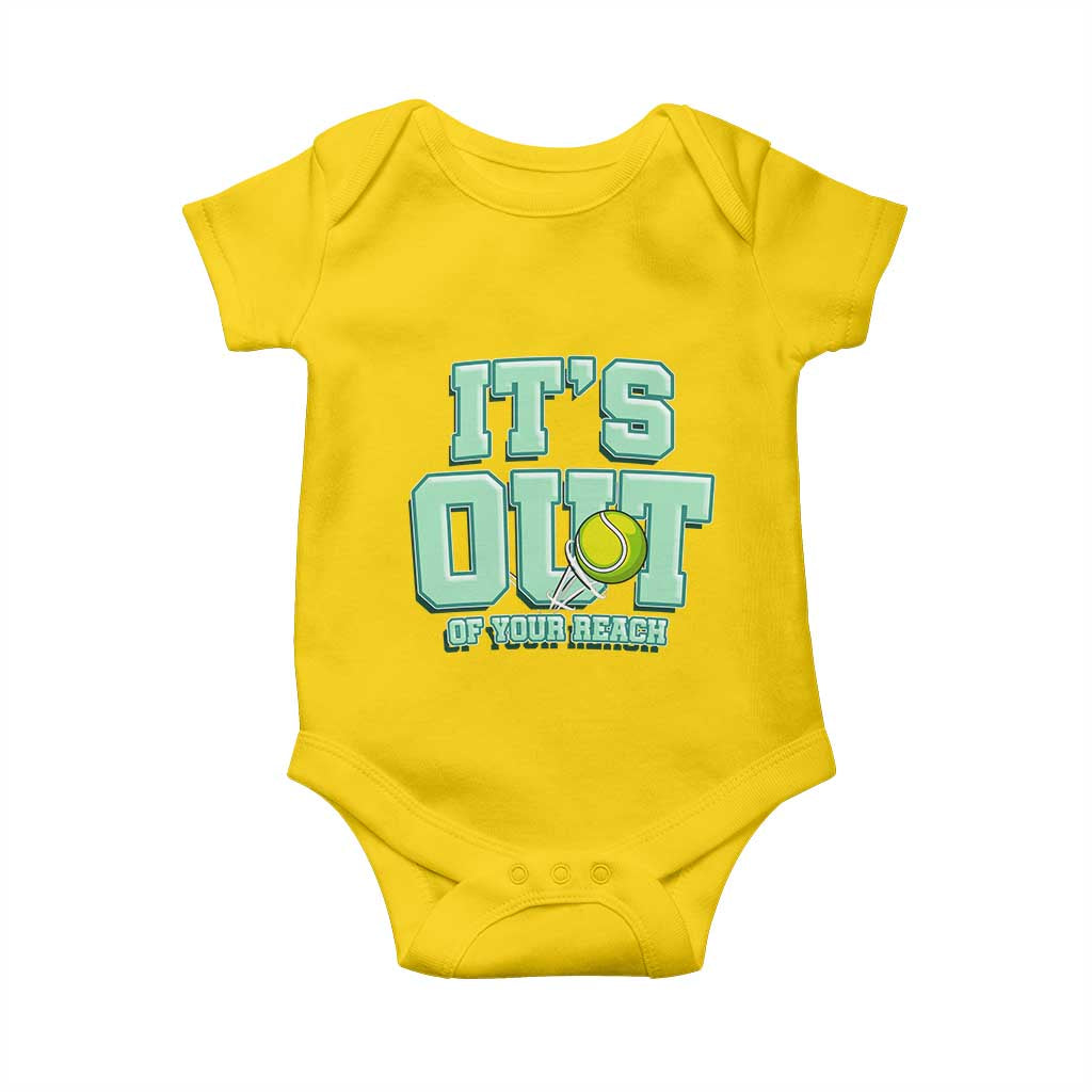 Funny Tennis Player Gift Baby Onesie It Is Out Of Your Reach - Wonder Print Shop