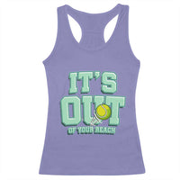 Funny Tennis Player Gift Racerback Tank Top It Is Out Of Your Reach - Wonder Print Shop