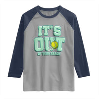 Funny Tennis Player Gift Raglan Shirt It Is Out Of Your Reach - Wonder Print Shop