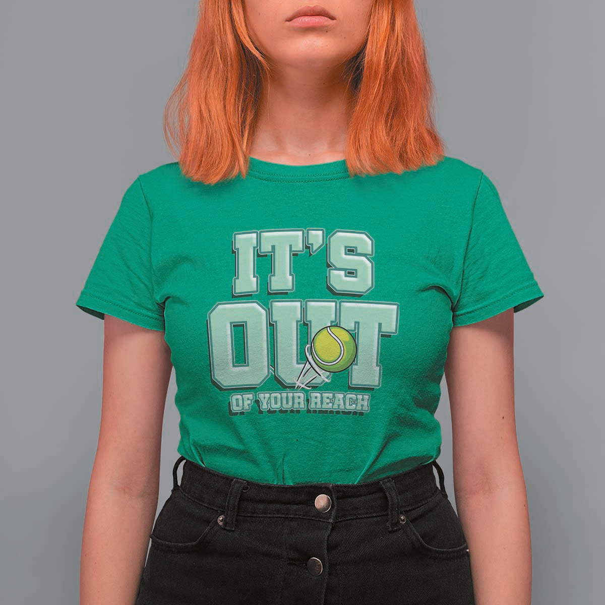 Funny Tennis Player Gift T Shirt For Women It Is Out Of Your Reach - Wonder Print Shop