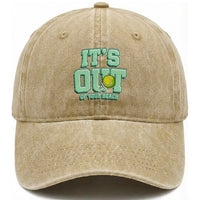 Funny Tennis Player Gift Washed Cotton Baseball Cap It Is Out Of Your Reach