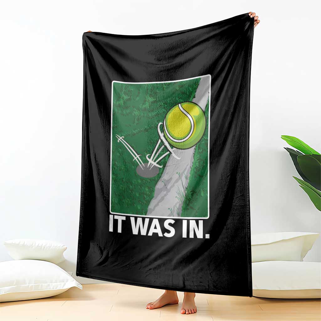 Funny Tennis Quote Throw Blanket It Was In - Wonder Print Shop