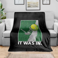 Funny Tennis Quote Throw Blanket It Was In - Wonder Print Shop
