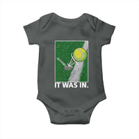 Funny Tennis Quote Baby Onesie It Was In - Wonder Print Shop