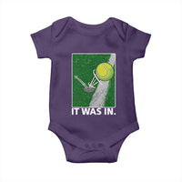 Funny Tennis Quote Baby Onesie It Was In - Wonder Print Shop