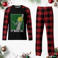 Funny Tennis Quote Plaid Pajama Set It Was In - Wonder Print Shop