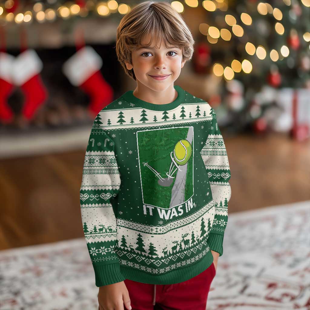 Funny Tennis Quote Ugly Christmas Sweater It Was In - Wonder Print Shop