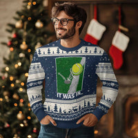 Funny Tennis Quote Ugly Christmas Sweater It Was In - Wonder Print Shop
