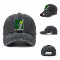 Funny Tennis Quote Washed Cotton Baseball Cap It Was In