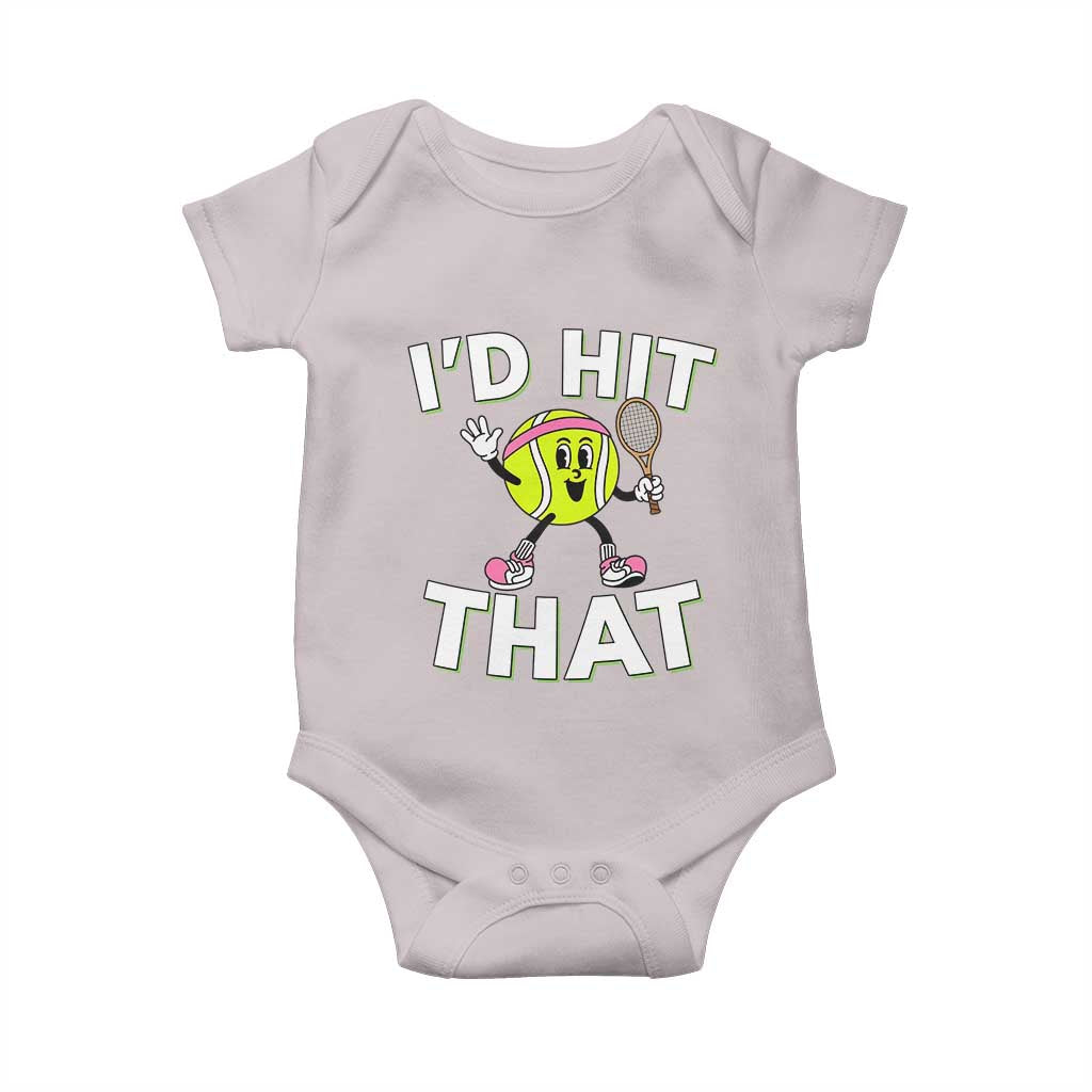 Funny Tennis Quote Baby Onesie Id Hit That - Wonder Print Shop