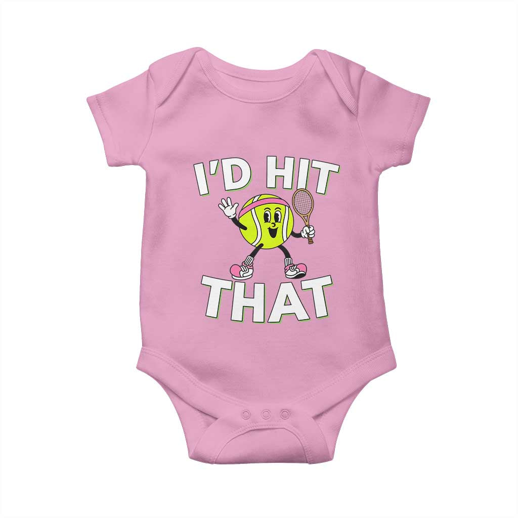 Funny Tennis Quote Baby Onesie Id Hit That - Wonder Print Shop