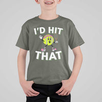 Funny Tennis Quote T Shirt For Kid Id Hit That - Wonder Print Shop