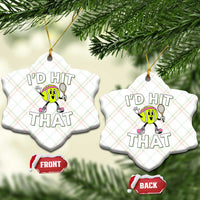 Funny Tennis Quote Ceramic Ornament Id Hit That - Wonder Print Shop