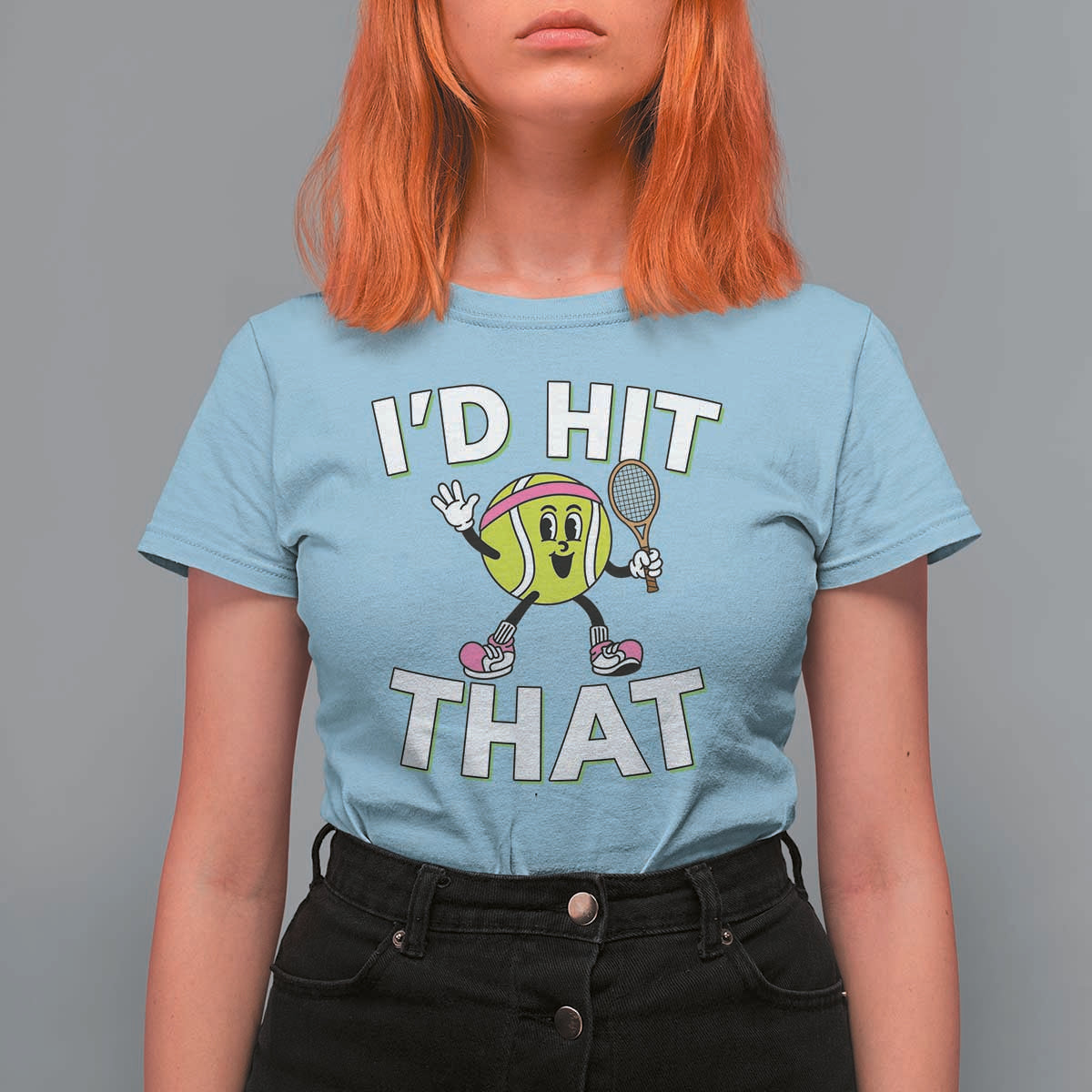 Funny Tennis Quote T Shirt For Women Id Hit That - Wonder Print Shop