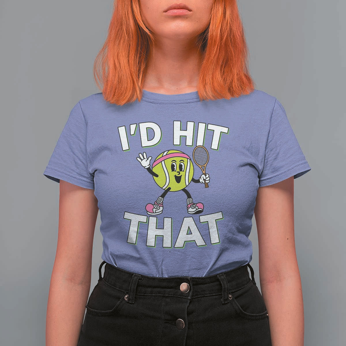 Funny Tennis Quote T Shirt For Women Id Hit That - Wonder Print Shop
