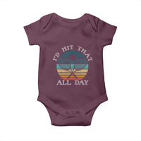 Id Hit That All Day Baby Onesie Funny Tennis Player Gift - Wonder Print Shop