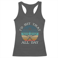 Id Hit That All Day Racerback Tank Top Funny Tennis Player Gift - Wonder Print Shop