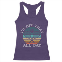 Id Hit That All Day Racerback Tank Top Funny Tennis Player Gift - Wonder Print Shop